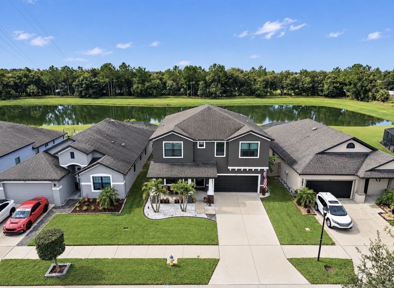 12112 Creek Preserve Dr and its pond lot from above