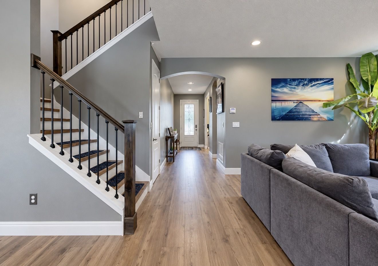 Entry hall and stairs